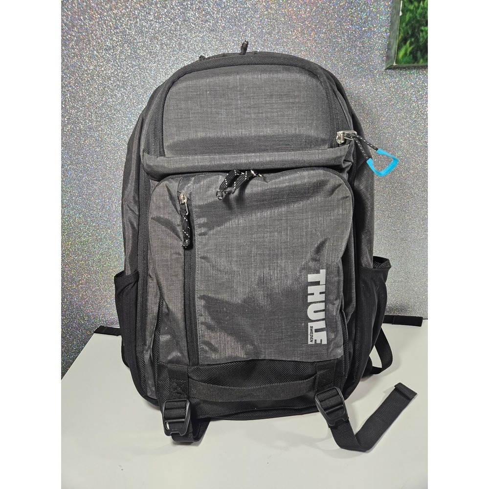THULE Sweden Stravan Computer Backpack Gray Black Laptop Travel Commuter Bag
